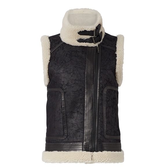 JOIE Danay Faux Shearling Vest Size S - Picture 3 of 8